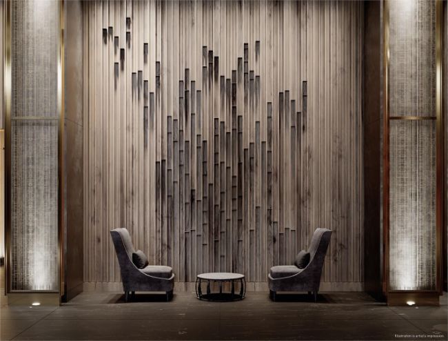 55 Charles Street decorative wall